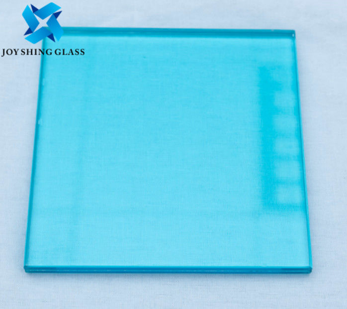 Vidro laminado colorido de 0,76 mm azul oceano PVB vidro laminado de segurança