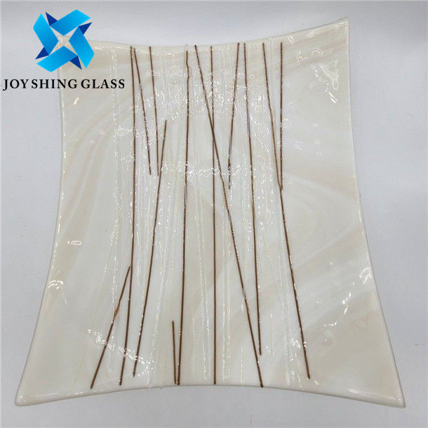 vidro moderado 6mm de 4mm 5mm Art Glass Colorful Laminated Wired