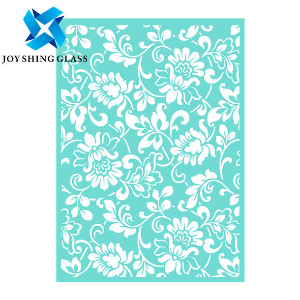 Vidro calcinado cerâmico decorativo personalizado, vidro da impressão de tela de seda para a janela