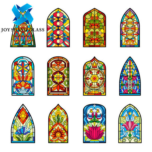 Painéis decorativos luxuosos Crystal Art Glass For Door do vitral
