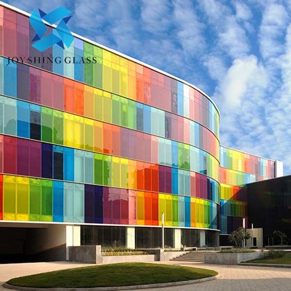 Vidro laminado de construção colorido, folha de vidro laminado refletor manchado