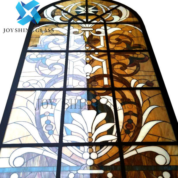 ODM disponível colorido do OEM da amostra do vitral da igreja personalizado