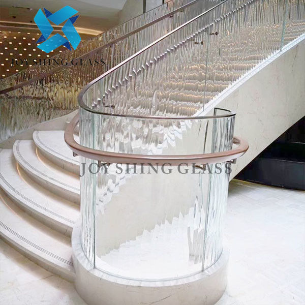 Padrão de vidro de fusão a quente curvo personalizado Forma Cor Dimensão Tamanho Espessura