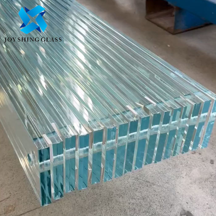 Vidro laminado temperado incolor de 8 mm com filme PVB ultra claro de 0,38 mm