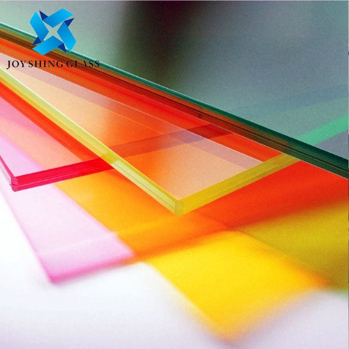 Vidro laminado colorido 5+5mm Vidro laminado decorativo PVB Interlayer