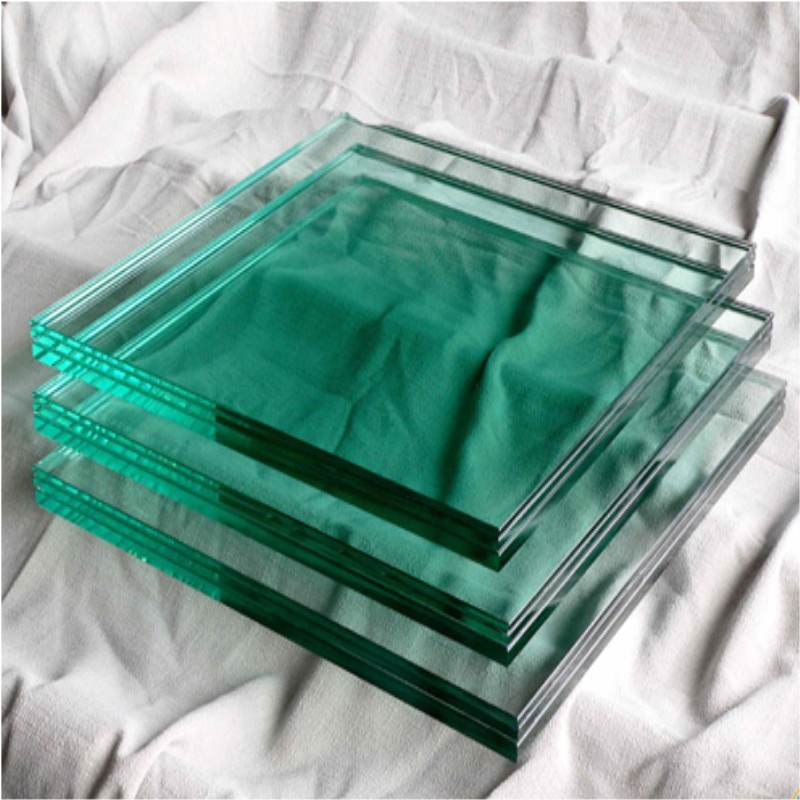 8 10 12 mm Vidro de segurança laminado de construção temperada transparente para paredes de escadas e portas de janelas