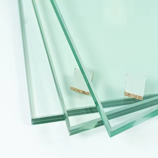 Escolha Arquitetônica Vidro laminado ultra-claro com baixo reflexo para lojas de luxo Vitrines Restaurantes Hotel Escalões de sala de estar