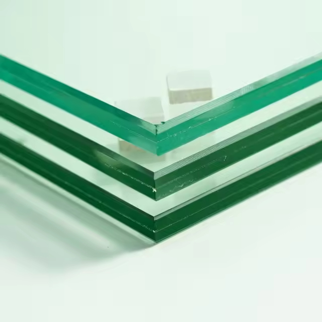 Escolha Arquitetônica Vidro laminado ultra-claro com baixo reflexo para lojas de luxo Vitrines Restaurantes Hotel Escalões de sala de estar