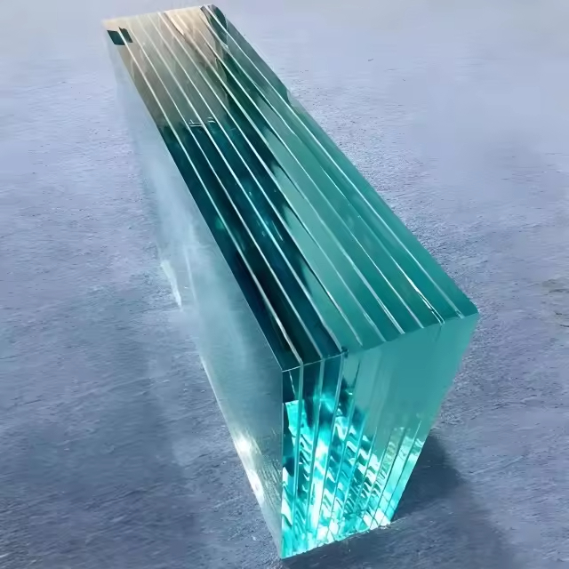 Escolha Arquitetônica Vidro laminado ultra-claro com baixo reflexo para lojas de luxo Vitrines Restaurantes Hotel Escalões de sala de estar