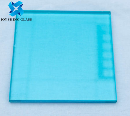 Vidro laminado colorido de 0,76 mm azul oceano PVB vidro laminado de segurança