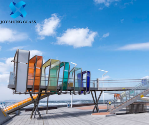 A segurança de construção laminou o vidro laminado de vidro da dupla camada de 16mm