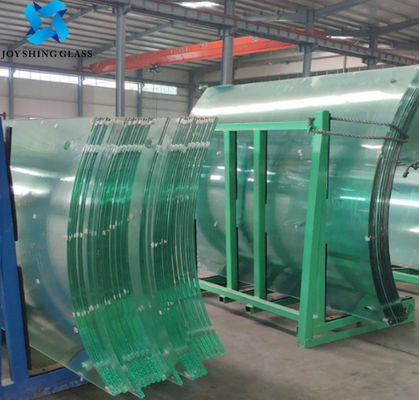 JOYSHING Bent Safety Toughened Glass, vidro moderado curvado para a balaustrada