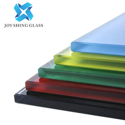 Vidro reforçado de segurança colorido 4 mm 5 mm 6 mm Vidro temperado para edifícios