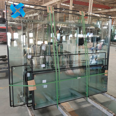 Forma personalizada 6+12A+6 Vidro isolado transparente para banheiro