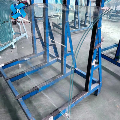 Vidro temperado curvo ultra-claro de 12 mm para corrimão de vidro curvo