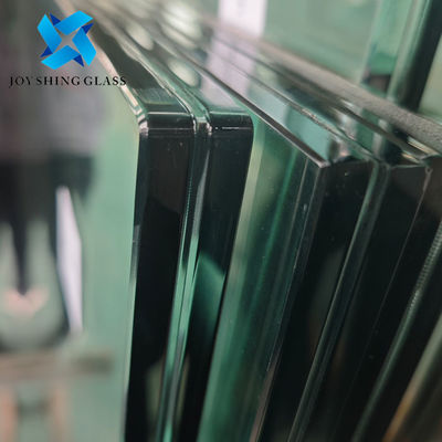 Vidro laminado de filme PVB transparente de 20,76 mm personalizado com canto de segurança